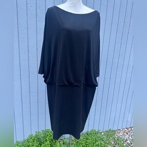 Betsy & Adam Sultry Dropped Waist Cocktail Dress